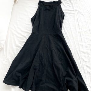 Little black dress high neck cute!